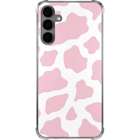 Pink Cow Print Galaxy S24 Plus Clear Case